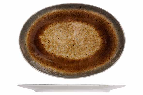 Купить блюдо овальное, 30x17cm, фарфор cosy&trendy iris brown
