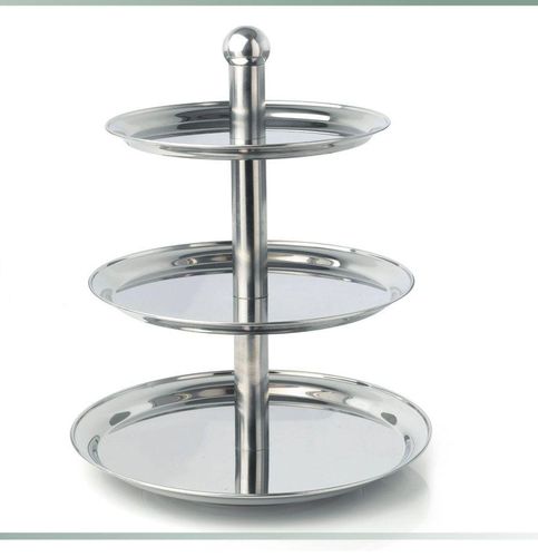 Купить этажерка 3-х ярусная d=30/40/50 см. h=49 см. нерж. mgsteel /1/5/