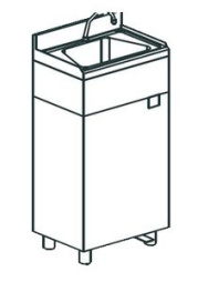 Рукомойник бедренный APACH Chef Line LHB55HD