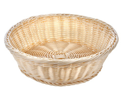 Корзинка D=36х10см круглая пласт.бежевая [Beige 2266]