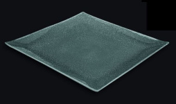 Блюдо квадратное l=300*300 мм. прозр. стекло 3D /1/