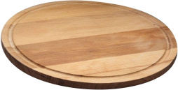 Разделочная доска бук d=300*15 мм круглая