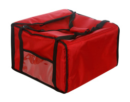 Термосумка 450х450х300 фольгированная красная с вентиляцией