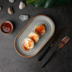 Блюдо овальное 24*13,8 см h2,8 см Evolution Mont Blanc P.L. Proff Cuisine [4]