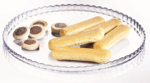 Поднос d=280 мм. стекл. Патиссэри Б /1/12/