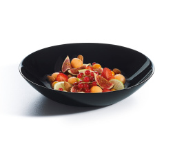 Тарелка d=200 мм. глубокая 600/200 мл. Эволюция Блэк /6/