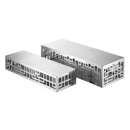 Подставка фуршетная стойка 55*21 см h13 см прямоуг. перфорация нержавеющая сталь P.L. Hotelware