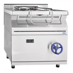 Газовая сковорода ГСК-80-0,27-40, цельнотянутая чаша 577х470х197 мм, площадь дна чаши 0,27 м2, 40 л,