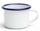 Кружка эмалированная 100 мл Ø 6CM цвет белый/синий COMAS Сервировка