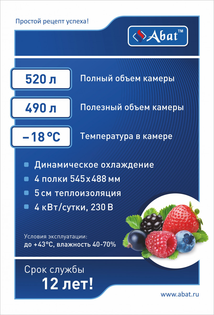 Купить Холодильный шкаф ШХн-0,5-02 краш. (700х690х2050) t -18°С, нижн.агрегат, ТЭН оттайки, мех.замок, ванн