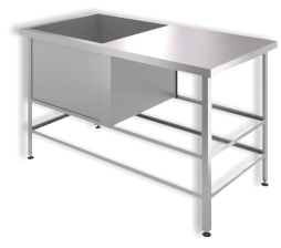 Ванна моечная с рабочей поверхностью ВСРП-С-6/12-Л (1200х800х850)