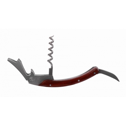 Купить штопор (нарзанник) 3-х функциональный, ручка дерево luxstahl [xd01]