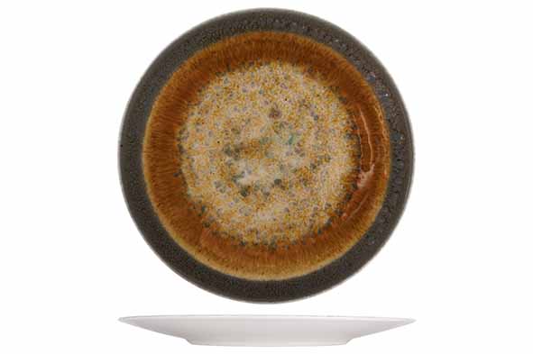 Купить тарелка мелкая, d27cm, фарфор cosy&trendy iris brown