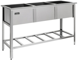 Ванна моечная трехсекционная сварная ВМС/3-198/70