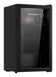 Шкаф холодильный со стеклом COOLEQ TBC-85N черный
