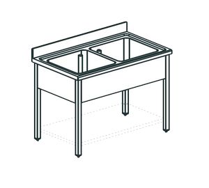 Купить ванна моечная apach chef line l2s146-54