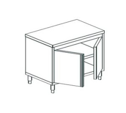 Кухонный стол производственный закрытый APACH Chef Line LWC610SH2HD
