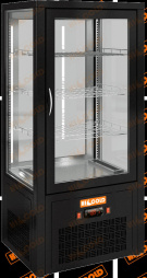 Холодильная витрина настольная вертикальная сквозная HICOLD VRC T 100 Black