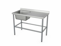 Ванна моечная ВСМЦС-П-1Л.500.400-1200.600-1-02 (ВСМЦ-1/1200 Н с правым столом)