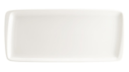 Блюдо прямоугольное 340*160 мм. Белый, форма Мув BONNA /1/12/696/