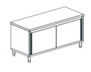 Купить кухонный стол производственный закрытый apach chef line lwc718sh2sd