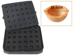 Форма для 30 круглых тарталеток Ø 30 мм для тарталетницы DHTartmatic Kocateq DH Tartmatic Plate 47