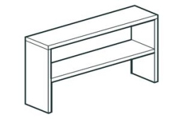Полка кухонная настольная закрытая APACH Chef Line LOSC35120T2CS