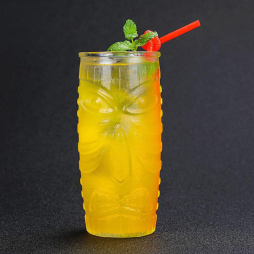 Бокал стакан для коктейля 600 мл "Тики" d 8,5/7,5 см h17 см прозрачный стекло P.L.- Barbossa