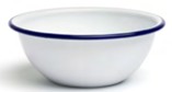 Салатник, эмалированный, Ø 14CM цвет белый/синий COMAS Сервировка