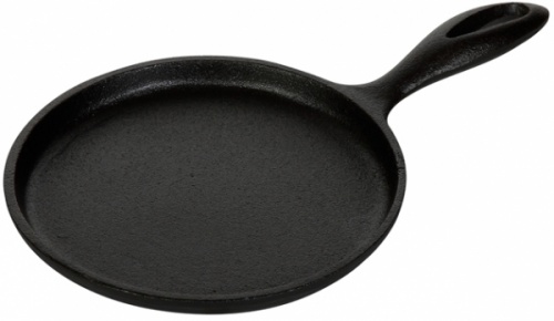 Купить сковорода d=172/16 блинная с ручкой чугун luxstahl [не1717]