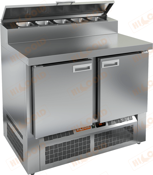 Купить холодильный стол для пиццы hicold pze2-11/gn