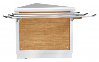 Купить модуль поворотный мп-90х, внешний, 90 градусов, съемный нерж. фасад, направляющие в комплекте