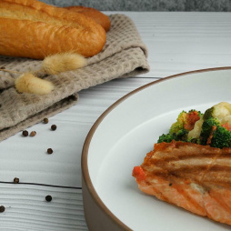 Салатник 600 мл d 22 cм h4,4 cм White Matt New Brown Taiga P.L. [1]