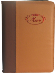 Папка для меню малая коричневая