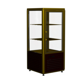 Шкаф кондитерский R120С Carboma (D4 VM 120-1 (корич-золотой, 1/2, INOX))