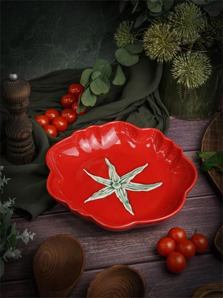 Купить тарелка глубокая d 26 см h 4,6 см, tomato casa di fortuna tomato