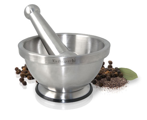 Купить ступка с пестиком, нерж. резиновое покрыт. дна vb /1/6/12/