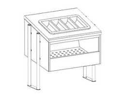 Диспенсер для хлеба и приборов APACH Chef Line LDBC76