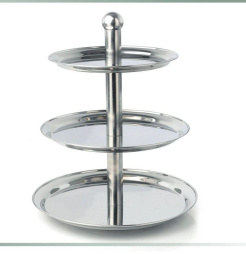 Этажерка 3-х ярусная d=25/30/35 см. h=49 см. нерж. MGSTEEL /1/5/