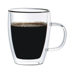Кружка 270 мл Classic прозрачная набор 2 шт. d 8,5 см h11 см термостекло P.L. [1]