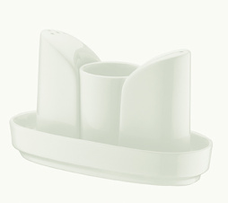 Набор для специй 3 пр. на подставке Белый BONNA /1/48/