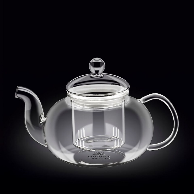 Купить чайник заварочный 1550 мл, с колбой стекл. thermo glass wilmax /1/18/