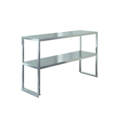 Полка кухонная настольная ПНС-П-2-15/3 Н (1500х300х800) (плоское крепление)