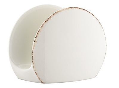 Купить салфетница 11*5,5*8,5 см. ретро коричневый край, форма ванто bonna /1/12/936