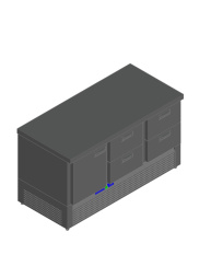 Стол с охлажд.шкафом HICOLD GNE122/TN O
