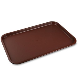 Поднос прорез. прямоуг. 46*36 см. коричн. MG /1/12/