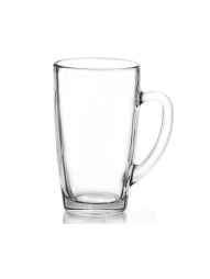 Кружка 450 мл. d=80, h=140 мм прозрач. Капучино /20/840/