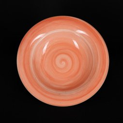 Тарелка для пасты 600 мл коралловая «Corone Natura»