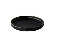 Тарелка мелкая с вертикальным бортом 20 см, цвет черный, Japan Style Point Japan Black