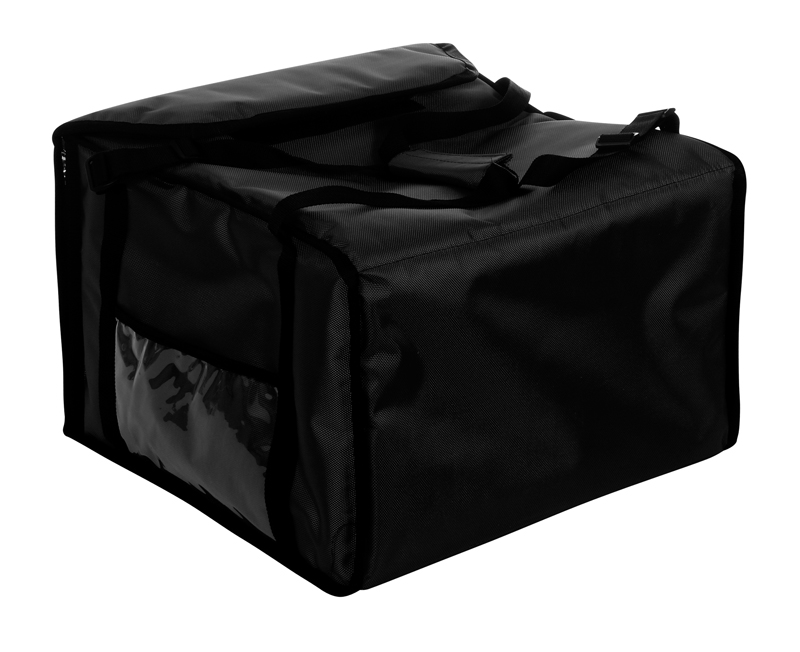 Купить термосумка 420х420х300 фольгированная черная с вентиляцией